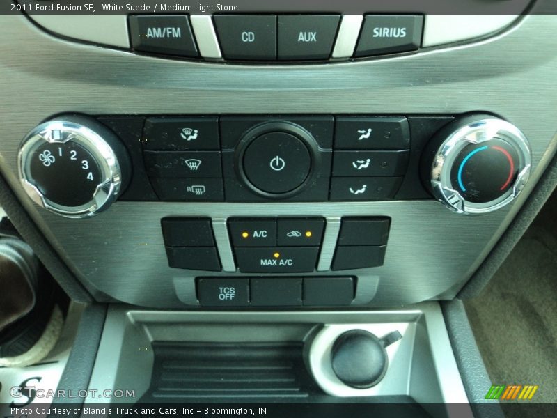 White Suede / Medium Light Stone 2011 Ford Fusion SE