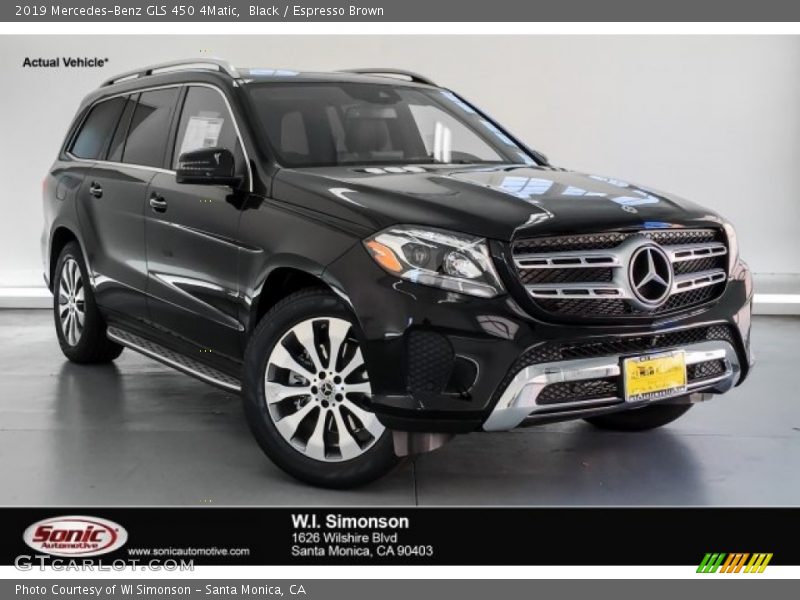 Black / Espresso Brown 2019 Mercedes-Benz GLS 450 4Matic