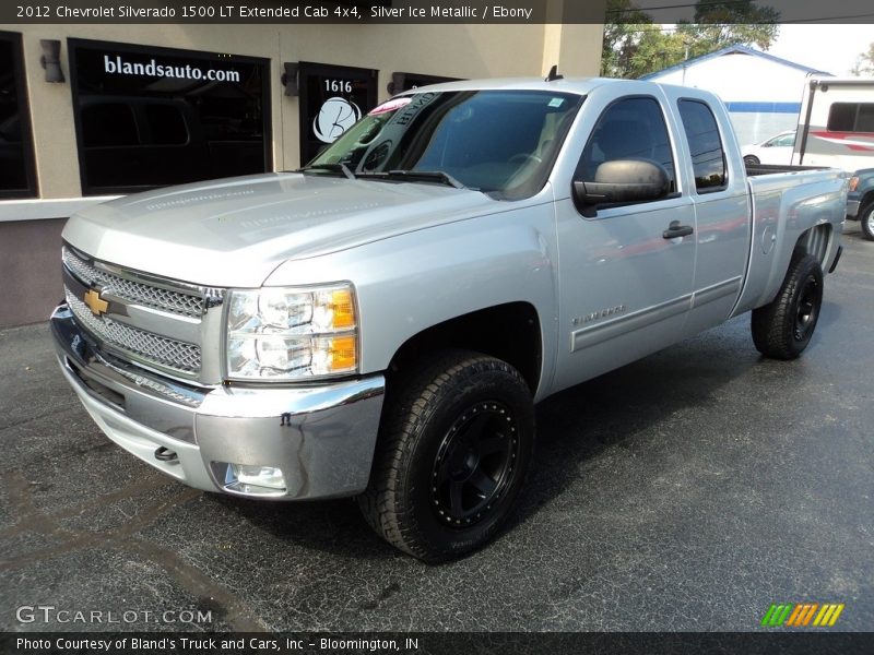 Silver Ice Metallic / Ebony 2012 Chevrolet Silverado 1500 LT Extended Cab 4x4