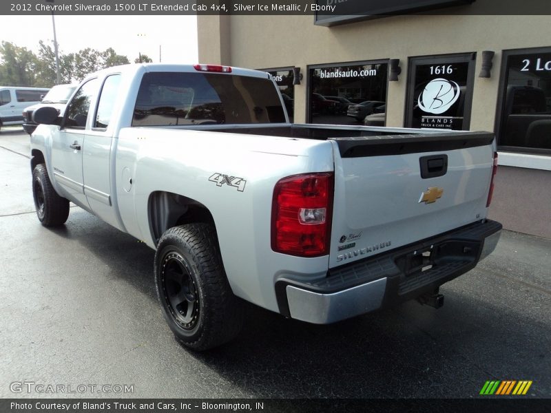 Silver Ice Metallic / Ebony 2012 Chevrolet Silverado 1500 LT Extended Cab 4x4