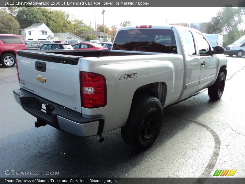 Silver Ice Metallic / Ebony 2012 Chevrolet Silverado 1500 LT Extended Cab 4x4