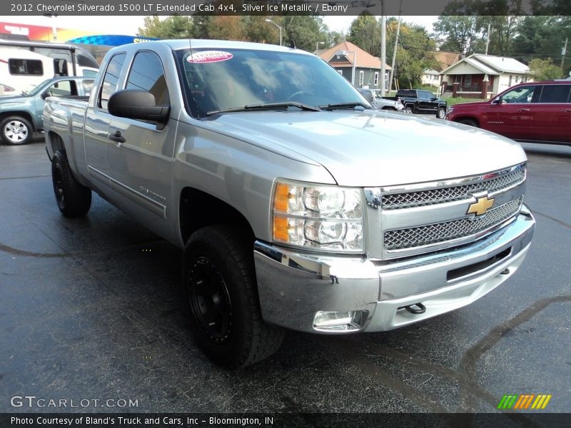 Silver Ice Metallic / Ebony 2012 Chevrolet Silverado 1500 LT Extended Cab 4x4