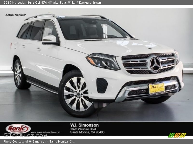Polar White / Espresso Brown 2019 Mercedes-Benz GLS 450 4Matic