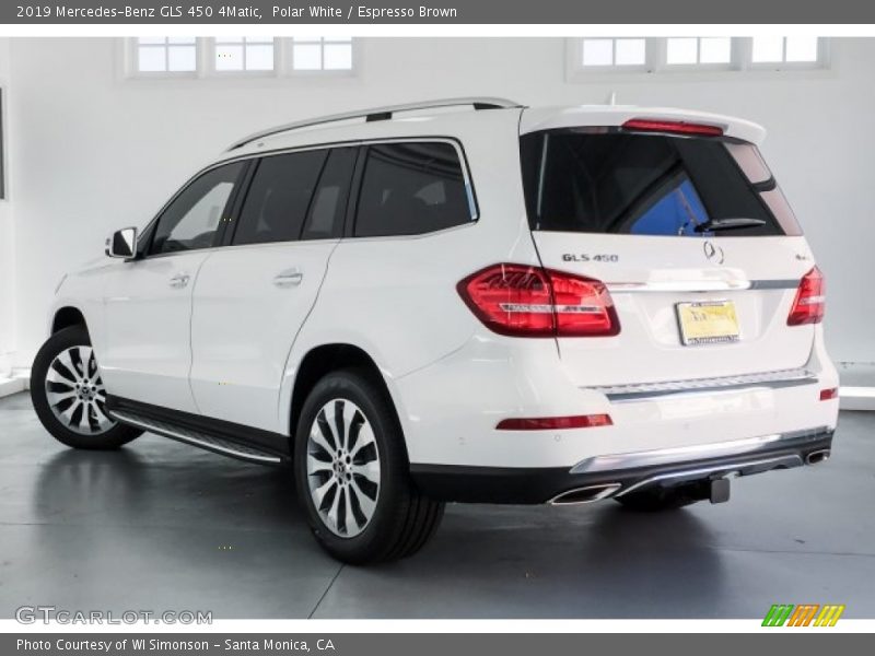 Polar White / Espresso Brown 2019 Mercedes-Benz GLS 450 4Matic