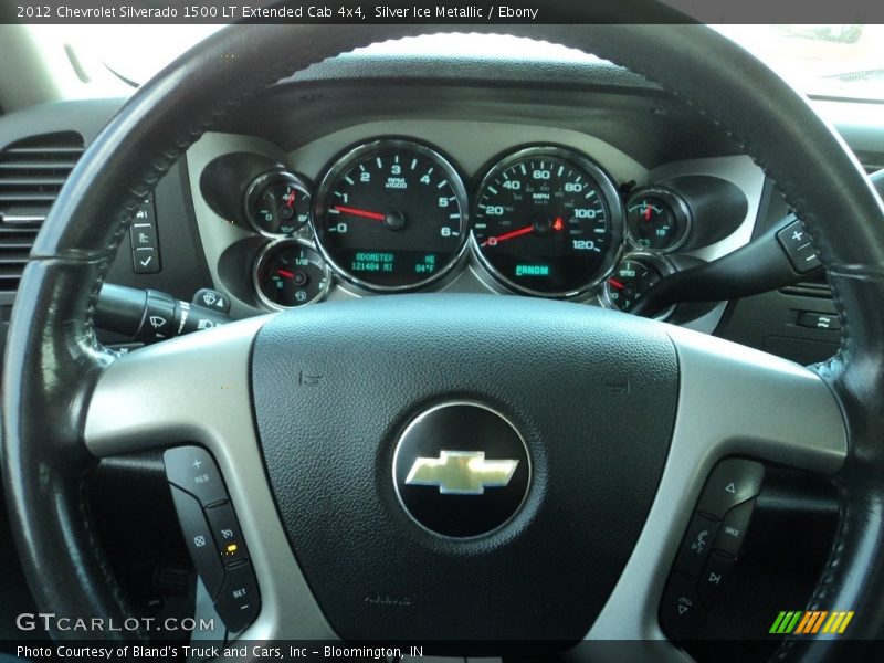 Silver Ice Metallic / Ebony 2012 Chevrolet Silverado 1500 LT Extended Cab 4x4