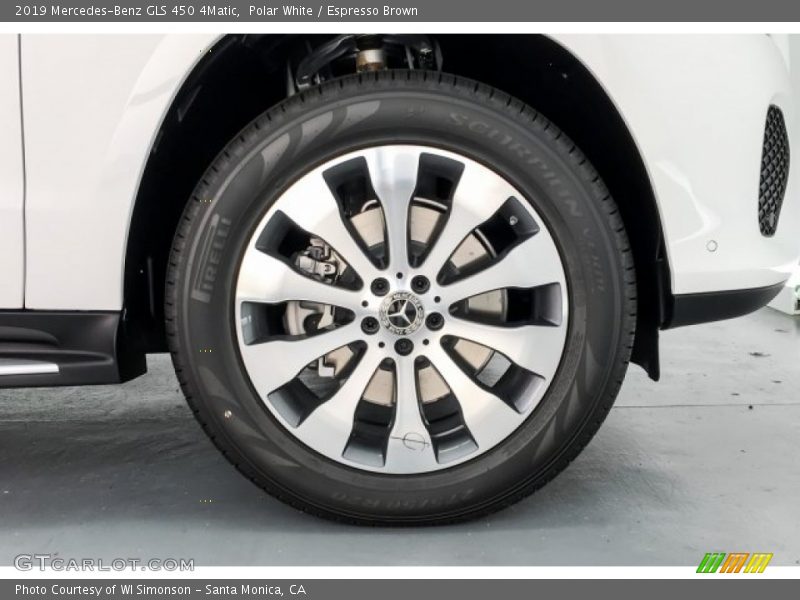 Polar White / Espresso Brown 2019 Mercedes-Benz GLS 450 4Matic