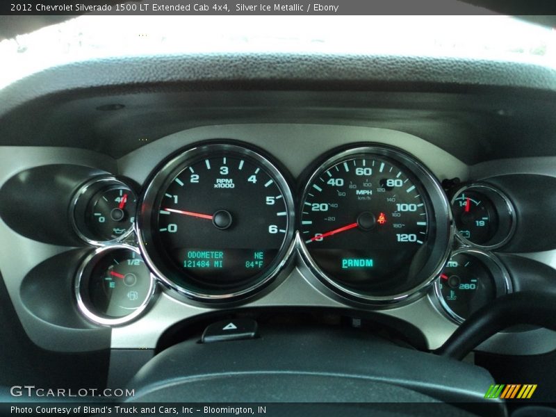 Silver Ice Metallic / Ebony 2012 Chevrolet Silverado 1500 LT Extended Cab 4x4