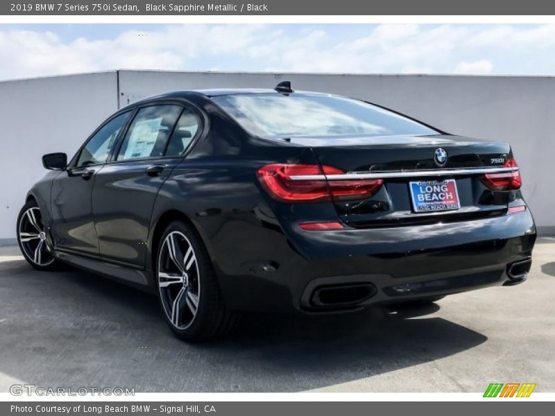 Black Sapphire Metallic / Black 2019 BMW 7 Series 750i Sedan