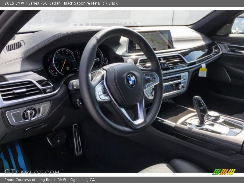 Black Sapphire Metallic / Black 2019 BMW 7 Series 750i Sedan