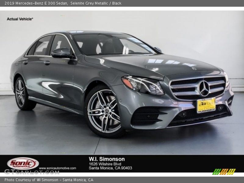 Selenite Grey Metallic / Black 2019 Mercedes-Benz E 300 Sedan