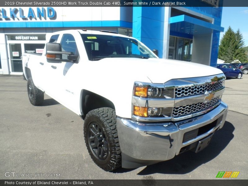 Summit White / Dark Ash/Jet Black 2019 Chevrolet Silverado 2500HD Work Truck Double Cab 4WD