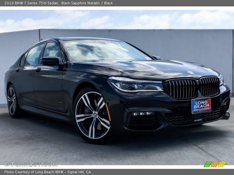 Black Sapphire Metallic / Black 2019 BMW 7 Series 750i Sedan