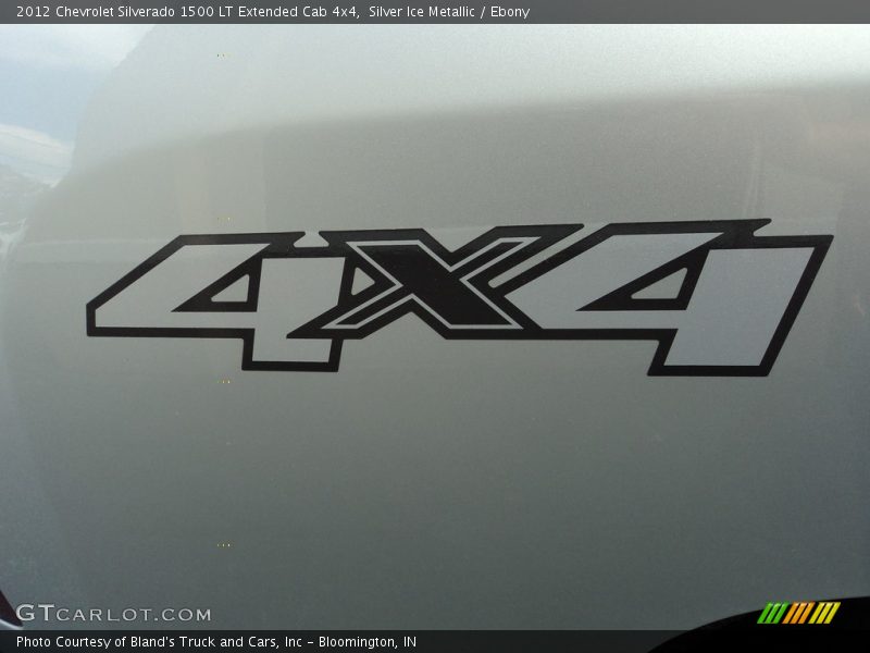 Silver Ice Metallic / Ebony 2012 Chevrolet Silverado 1500 LT Extended Cab 4x4