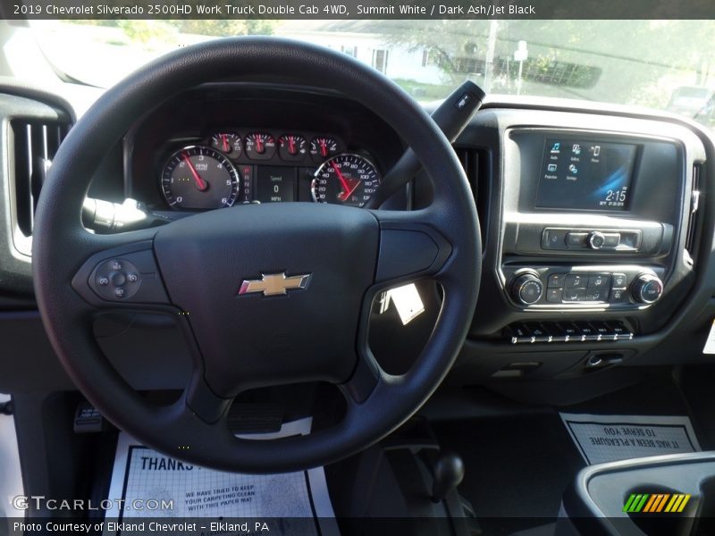 Summit White / Dark Ash/Jet Black 2019 Chevrolet Silverado 2500HD Work Truck Double Cab 4WD