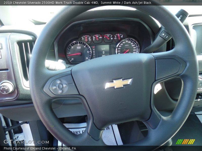 Summit White / Dark Ash/Jet Black 2019 Chevrolet Silverado 2500HD Work Truck Double Cab 4WD