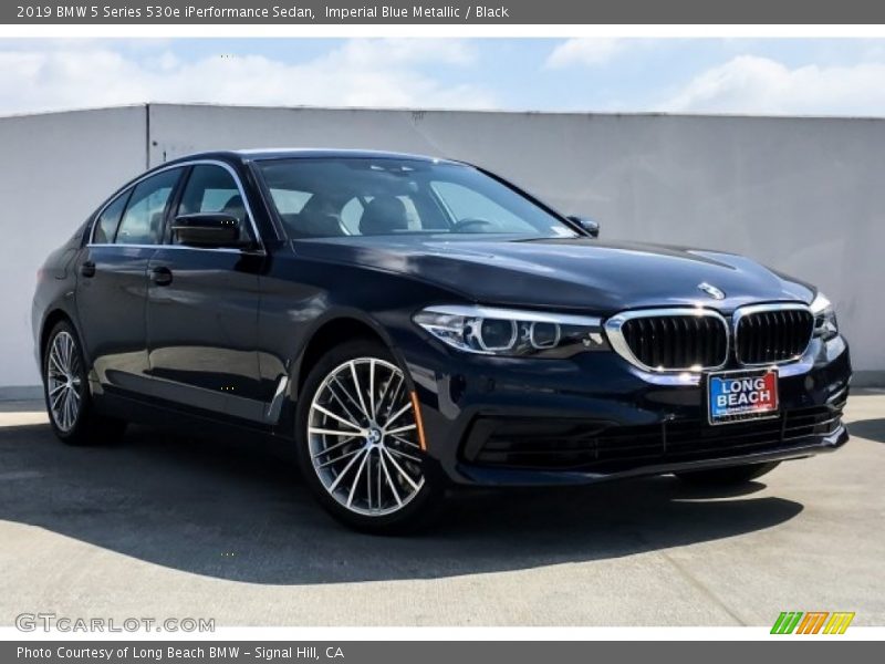 Imperial Blue Metallic / Black 2019 BMW 5 Series 530e iPerformance Sedan