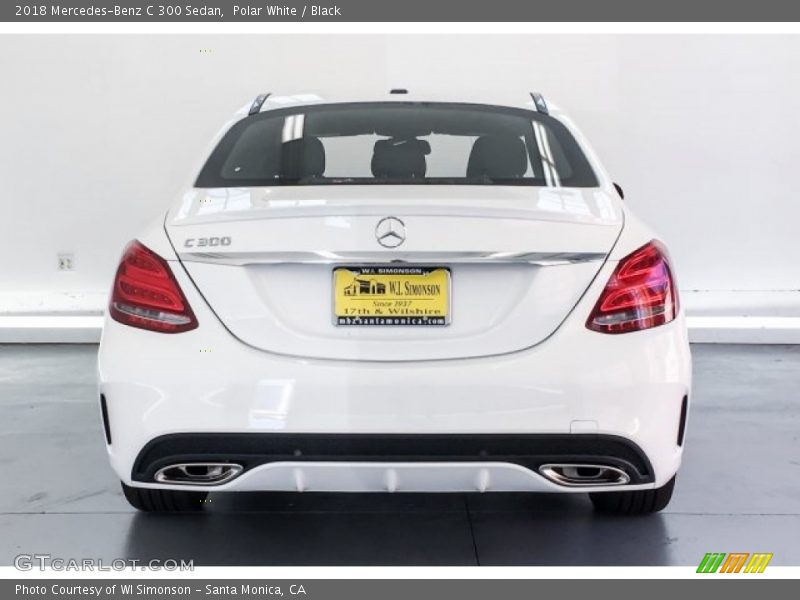 Polar White / Black 2018 Mercedes-Benz C 300 Sedan
