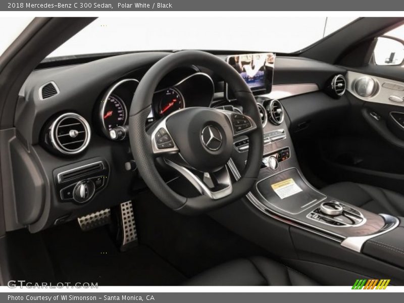Polar White / Black 2018 Mercedes-Benz C 300 Sedan
