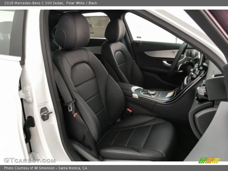 Polar White / Black 2018 Mercedes-Benz C 300 Sedan