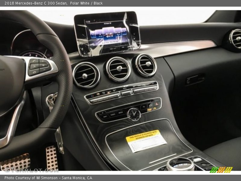Polar White / Black 2018 Mercedes-Benz C 300 Sedan