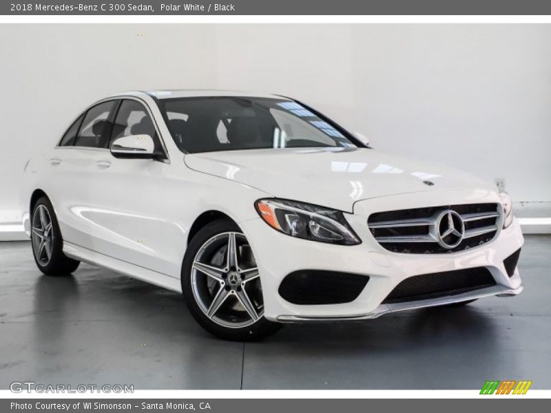 Polar White / Black 2018 Mercedes-Benz C 300 Sedan