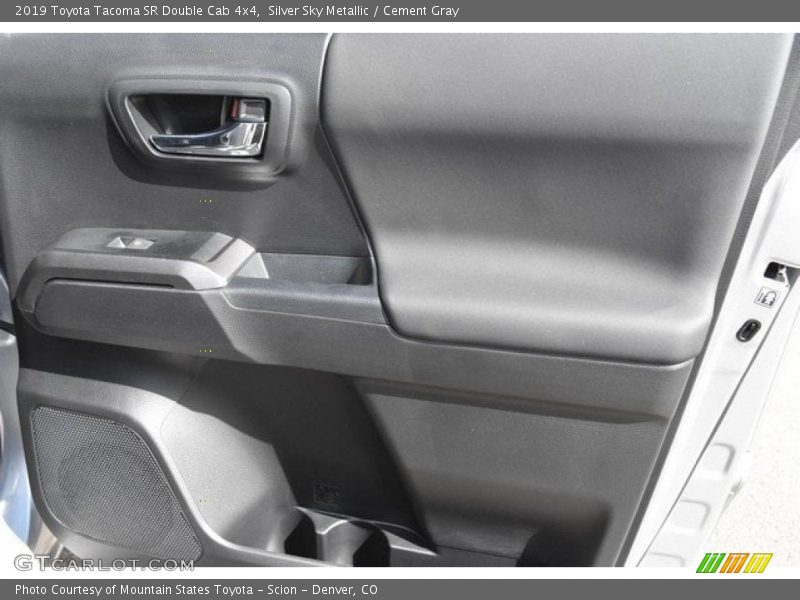 Silver Sky Metallic / Cement Gray 2019 Toyota Tacoma SR Double Cab 4x4