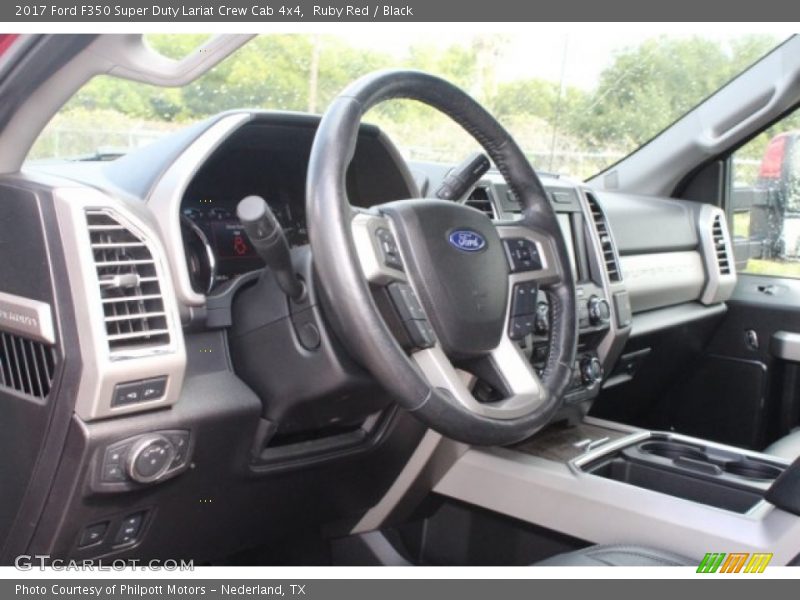 Ruby Red / Black 2017 Ford F350 Super Duty Lariat Crew Cab 4x4
