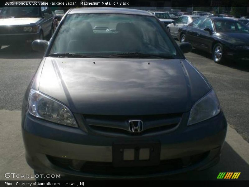 Magnesium Metallic / Black 2005 Honda Civic Value Package Sedan