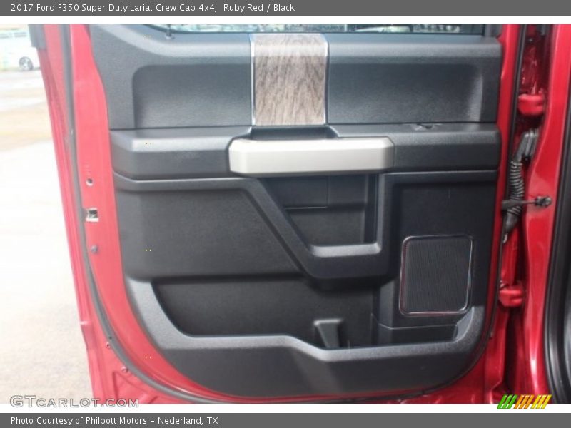Ruby Red / Black 2017 Ford F350 Super Duty Lariat Crew Cab 4x4