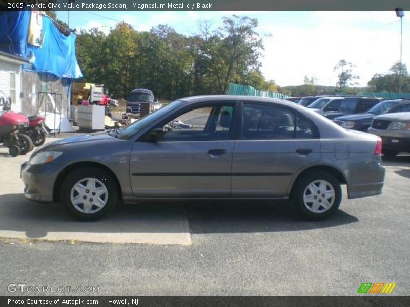 Magnesium Metallic / Black 2005 Honda Civic Value Package Sedan