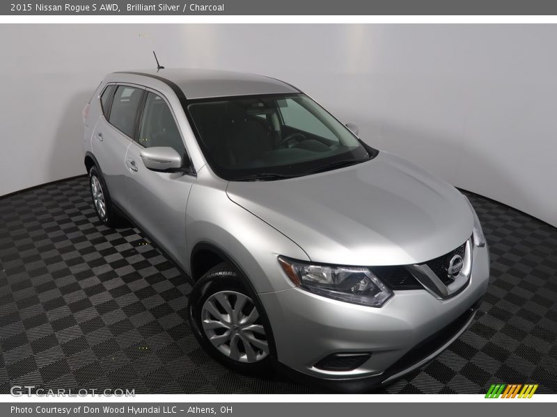 Brilliant Silver / Charcoal 2015 Nissan Rogue S AWD