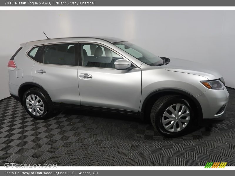Brilliant Silver / Charcoal 2015 Nissan Rogue S AWD