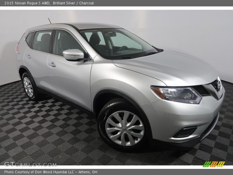 Brilliant Silver / Charcoal 2015 Nissan Rogue S AWD