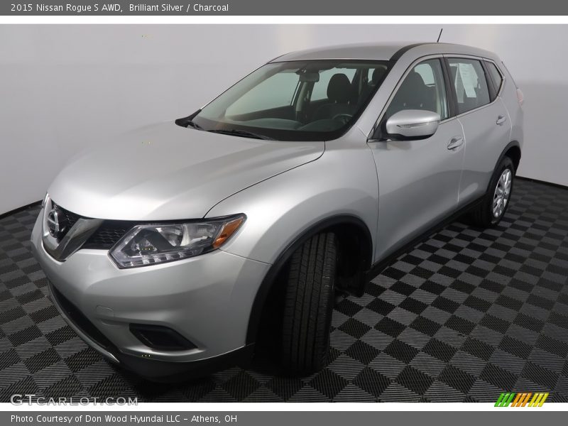 Brilliant Silver / Charcoal 2015 Nissan Rogue S AWD