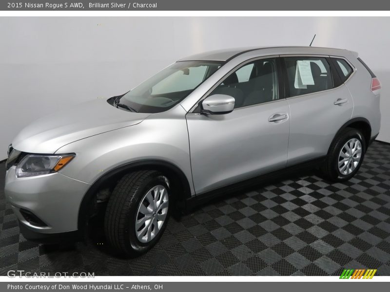 Brilliant Silver / Charcoal 2015 Nissan Rogue S AWD