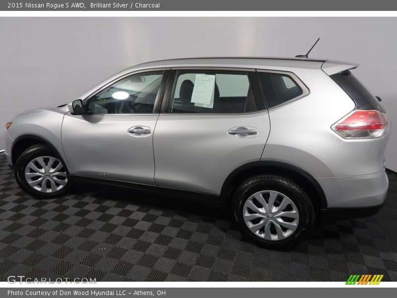 Brilliant Silver / Charcoal 2015 Nissan Rogue S AWD