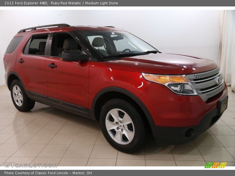 Ruby Red Metallic / Medium Light Stone 2013 Ford Explorer 4WD