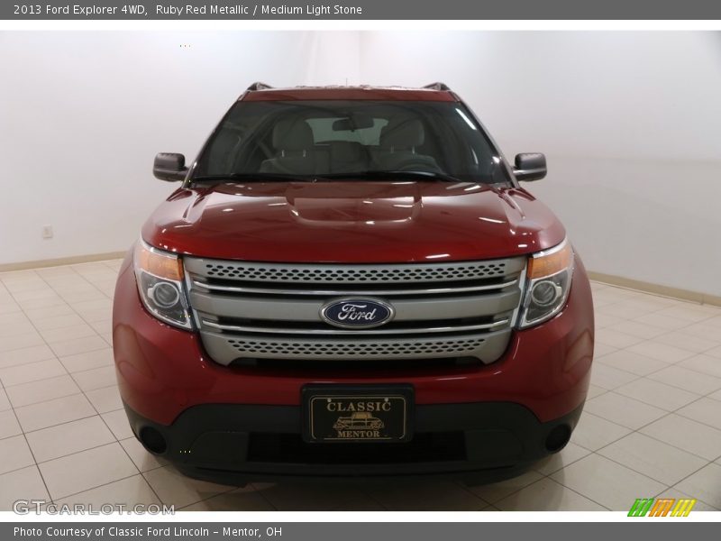 Ruby Red Metallic / Medium Light Stone 2013 Ford Explorer 4WD