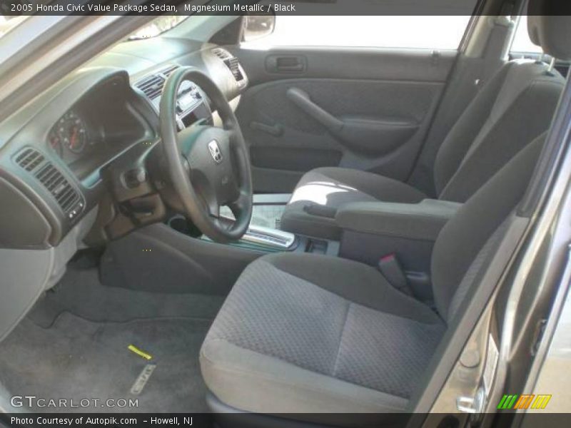 Magnesium Metallic / Black 2005 Honda Civic Value Package Sedan