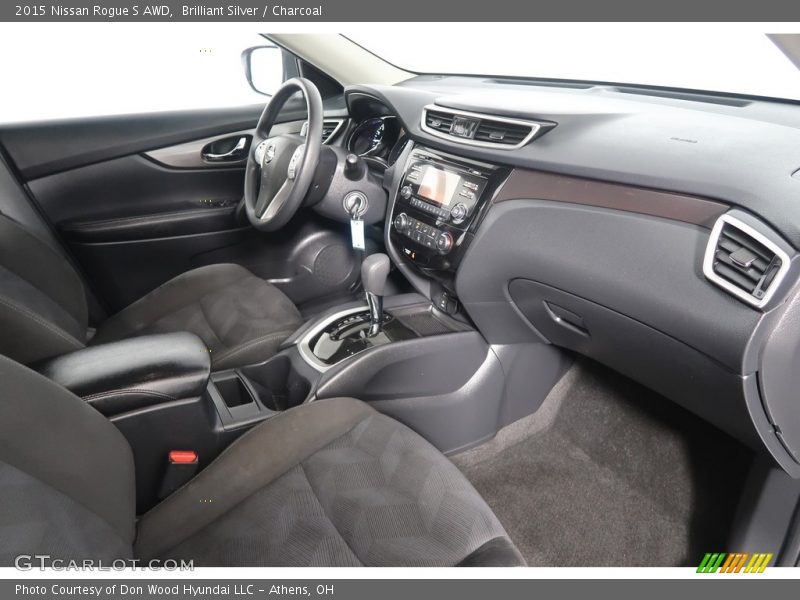 Brilliant Silver / Charcoal 2015 Nissan Rogue S AWD