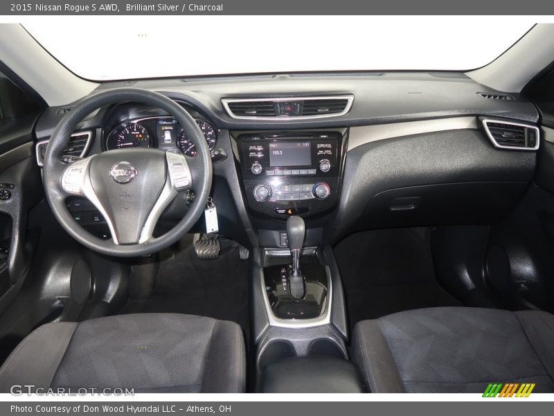 Brilliant Silver / Charcoal 2015 Nissan Rogue S AWD
