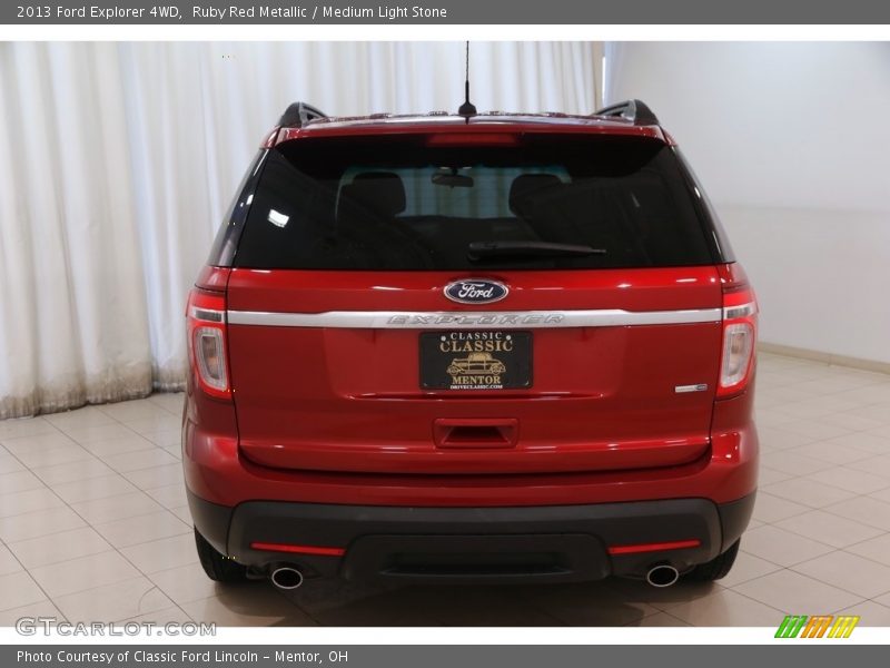 Ruby Red Metallic / Medium Light Stone 2013 Ford Explorer 4WD