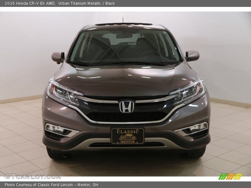 Urban Titanium Metallic / Black 2016 Honda CR-V EX AWD