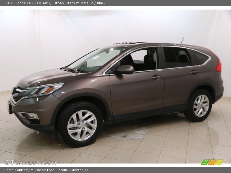 Urban Titanium Metallic / Black 2016 Honda CR-V EX AWD