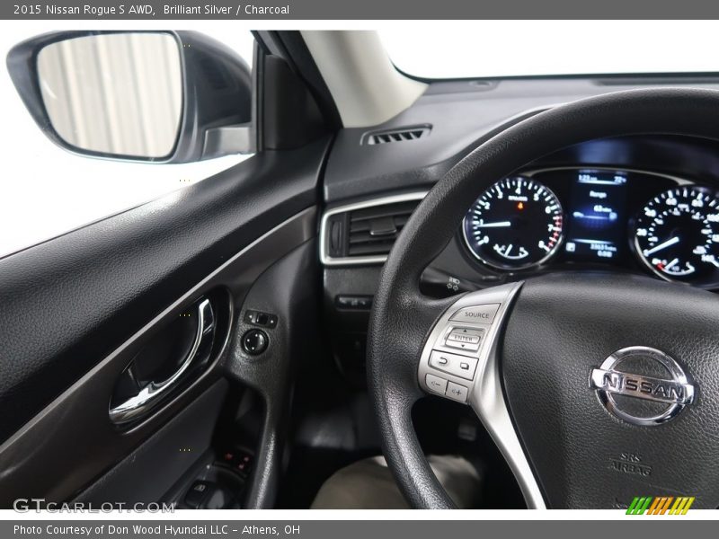 Brilliant Silver / Charcoal 2015 Nissan Rogue S AWD