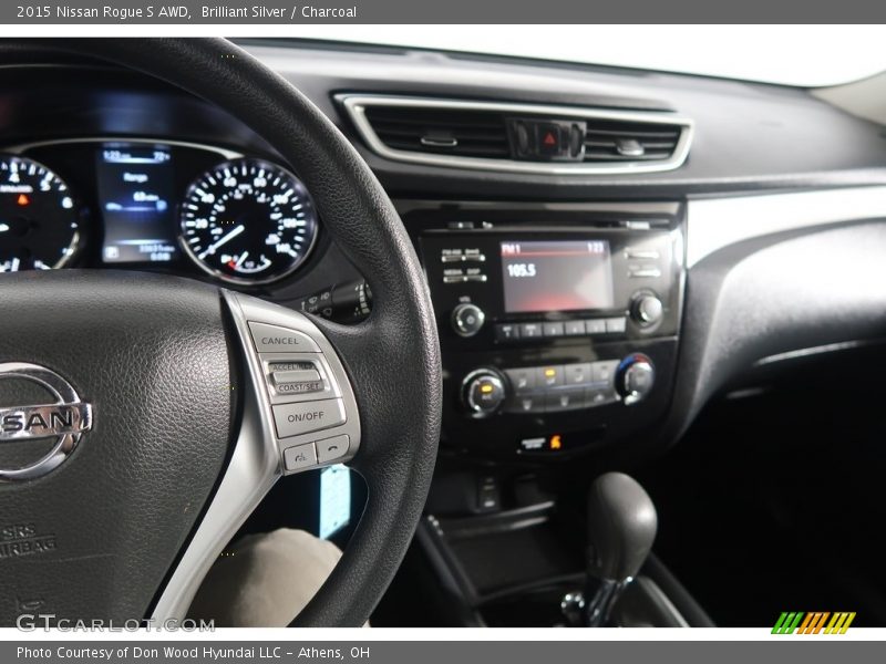 Brilliant Silver / Charcoal 2015 Nissan Rogue S AWD