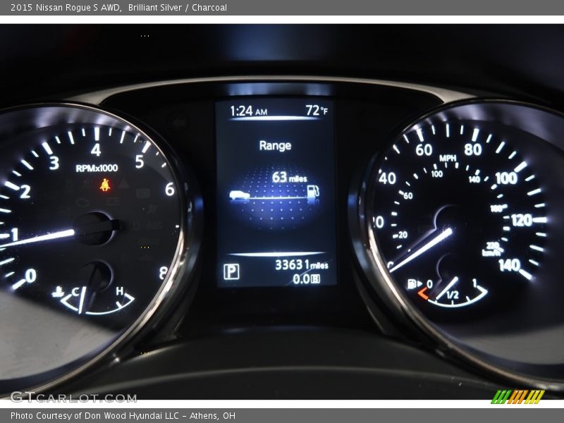 Brilliant Silver / Charcoal 2015 Nissan Rogue S AWD