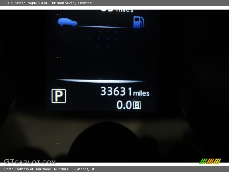 Brilliant Silver / Charcoal 2015 Nissan Rogue S AWD