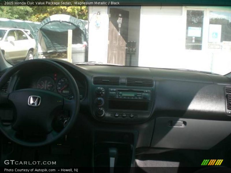 Magnesium Metallic / Black 2005 Honda Civic Value Package Sedan