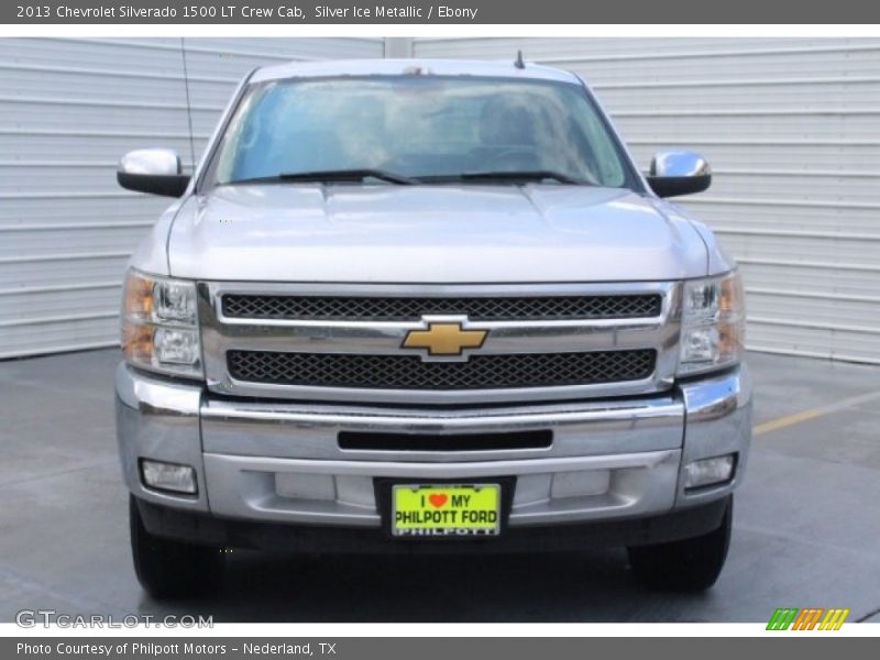 Silver Ice Metallic / Ebony 2013 Chevrolet Silverado 1500 LT Crew Cab